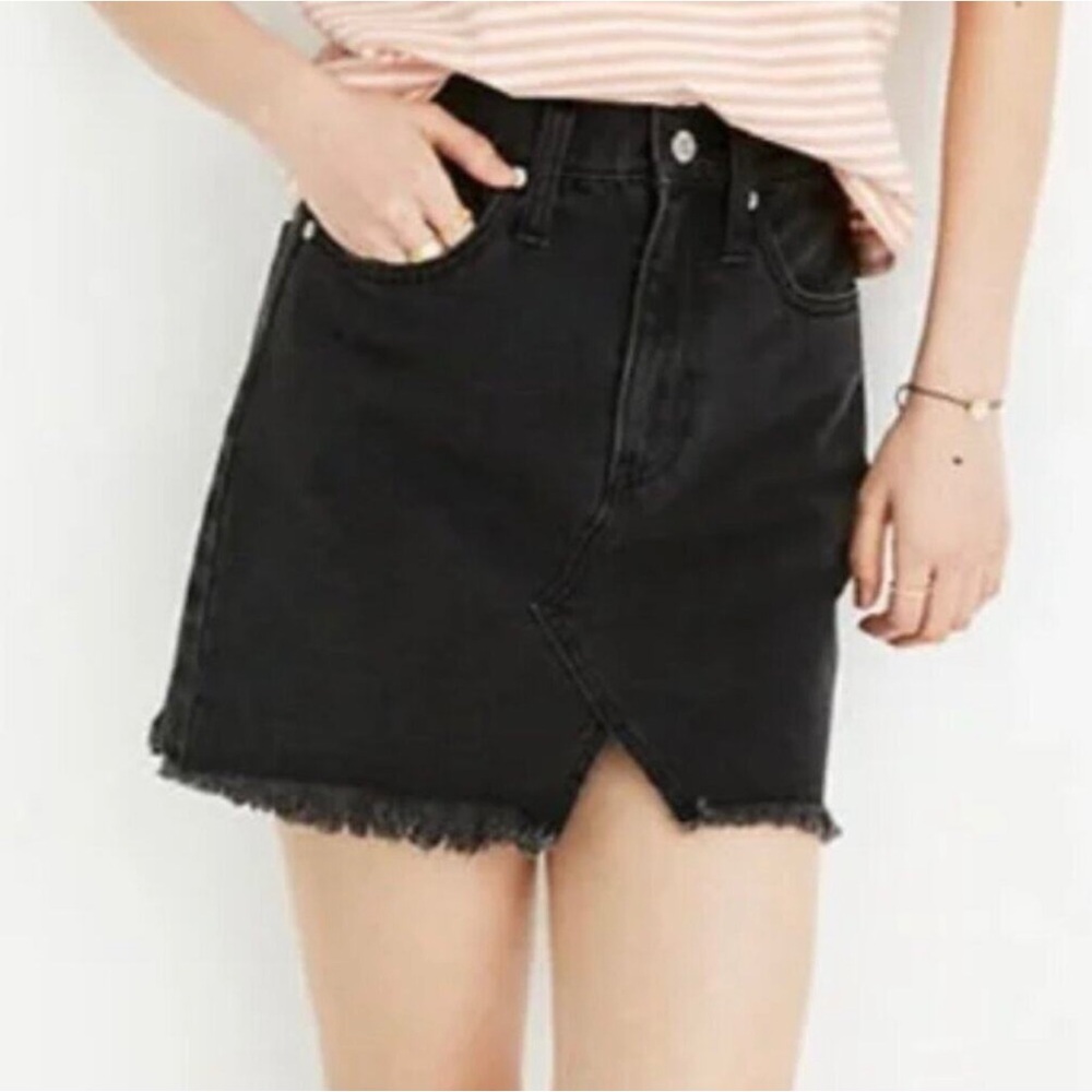 Madewell Black Mini Skirt